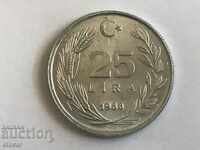 25 de lire sterline Turcia 1988