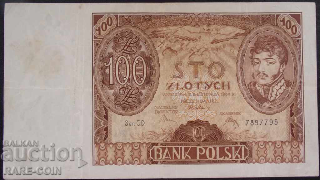 Πολωνία 100 Ζλότι 1934