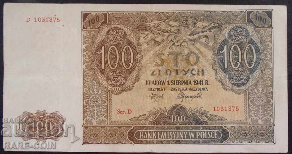 Πολωνία 100 Ζλότυ 1941