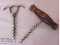 Old metal Corkscrews 2 pieces