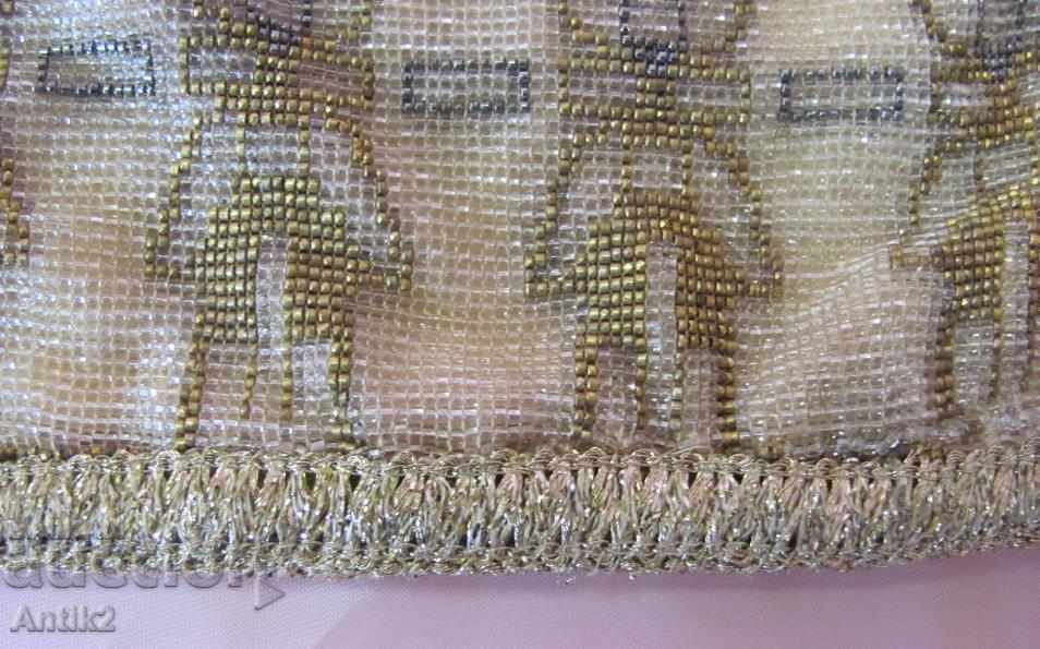 50's Ladies Metal Handle and Beads France - 5