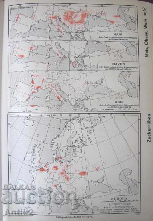 1936 Geographic Atlas, Book Germany - 6 1936 Geographic Atlas, Book Germany - 6