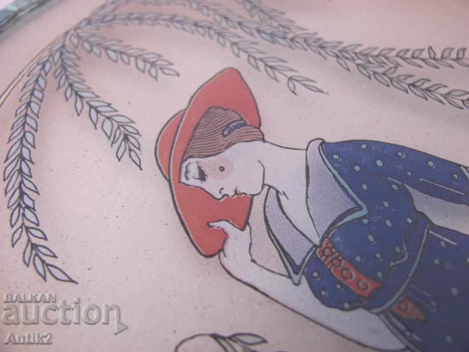 Stained glass with a metal frame - Secession - 6