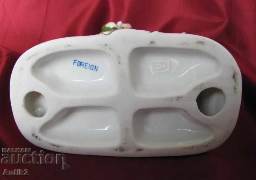 Auction Old Porcelain Composition - Carols and Horses FOREIGN Auction Old Porcelain Composition - Carols and Horses FOREIGN