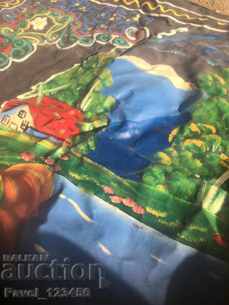 Covor pictat vechi, foarte mare, 130/70 cm - 6