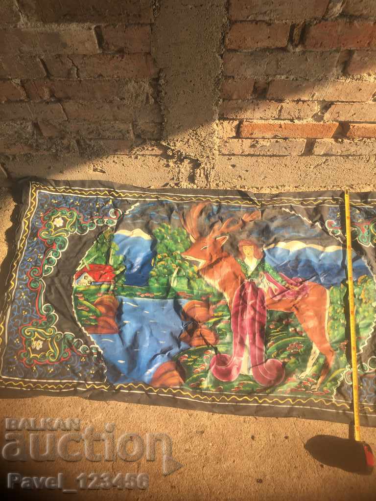 Covor pictat vechi, foarte mare, 130/70 cm