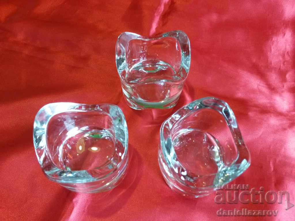 Комплект Шведски Свещници КРИСТАЛНО Стъкло с цена 36.00 лв. | € 18.41 Комплект Шведски Свещници КРИСТАЛНО Стъкло с цена 36.00 лв. | € 18.41