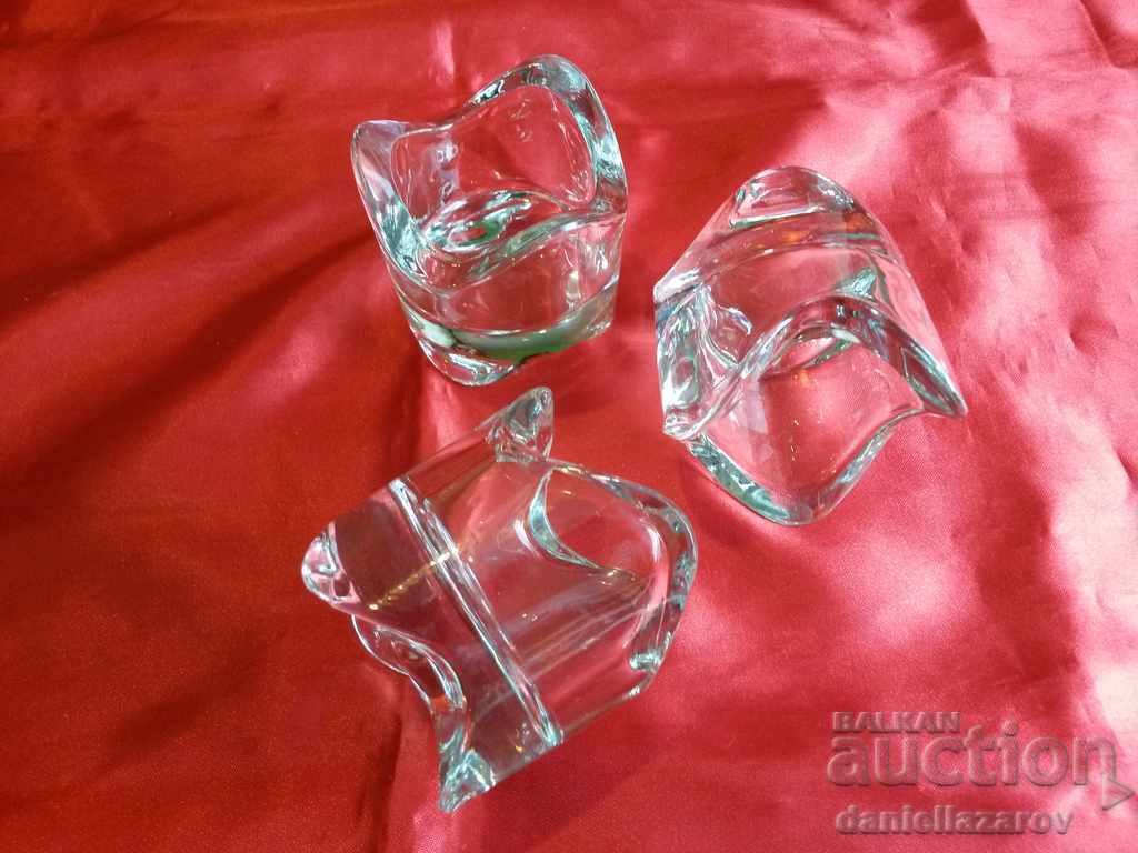 Delivery of Set of Swedish Candlesticks CRYSTAL Glass