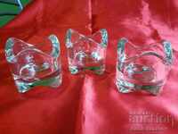 Set of Swedish Candlesticks CRYSTAL Glass