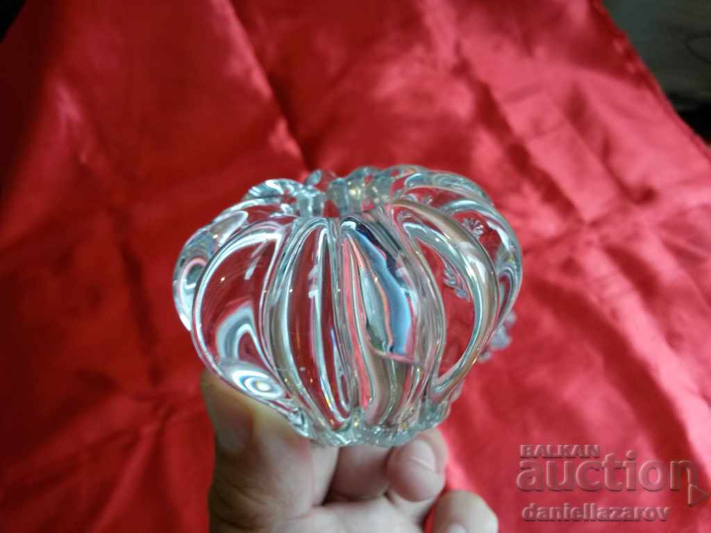 Auction Set of Candlesticks CRYSTAL Glass KORONA Auction Set of Candlesticks CRYSTAL Glass KORONA