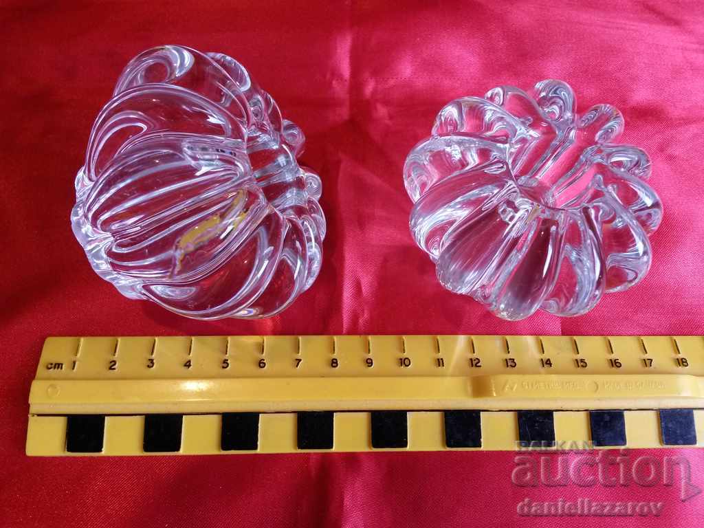 Delivery of Set of Candlesticks CRYSTAL Glass KORONA Delivery of Set of Candlesticks CRYSTAL Glass KORONA