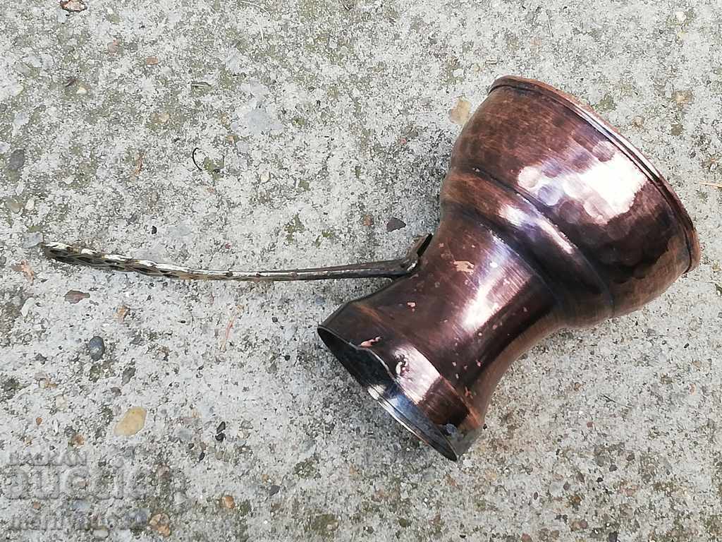 Παλιά χαλκού κονσερβοποιημένα κατσαρόλα, μπρίκι, χαλκό, σκάφος χαλκού - 6