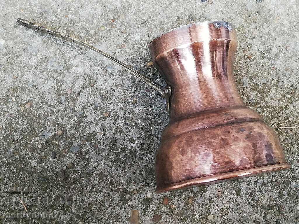 Παλιά χαλκού κονσερβοποιημένα κατσαρόλα, μπρίκι, χαλκό, σκάφος χαλκού - 7