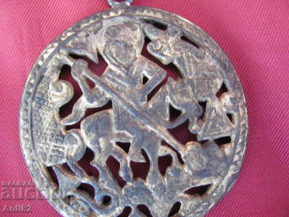 19th century Ladies' Bronze Necklace St. George - 5 19th century Ladies' Bronze Necklace St. George - 5