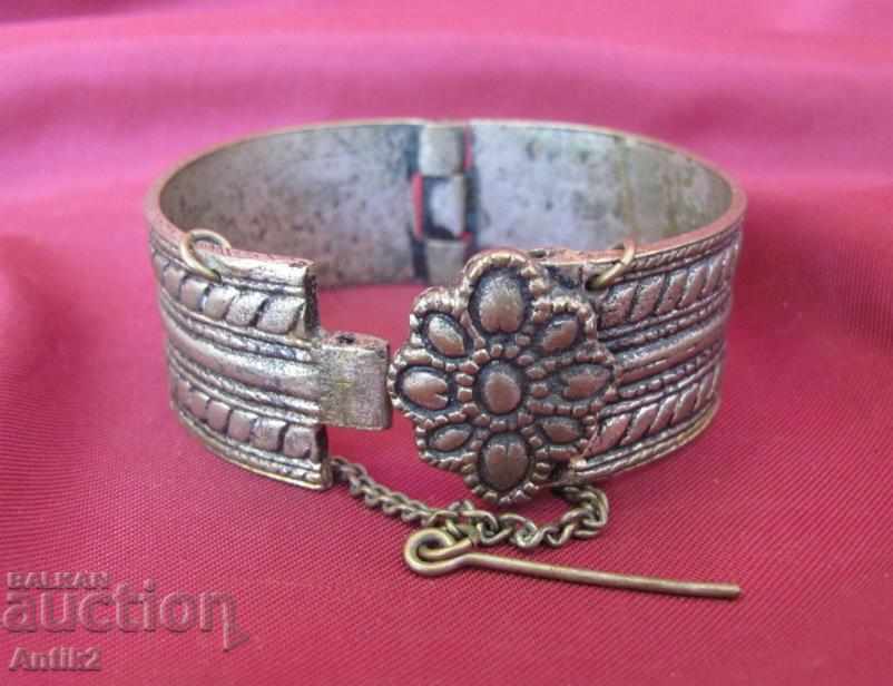 19th century Bronze Bracelet silver plated with price 90.00 BGN | € 46.02