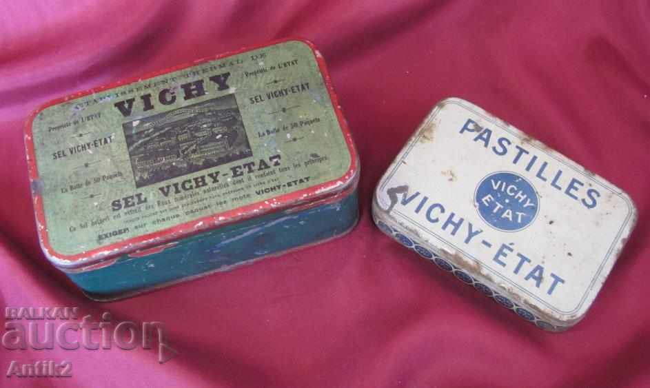 30-те Оригинални Метални Кутий 2 броя VICHY
