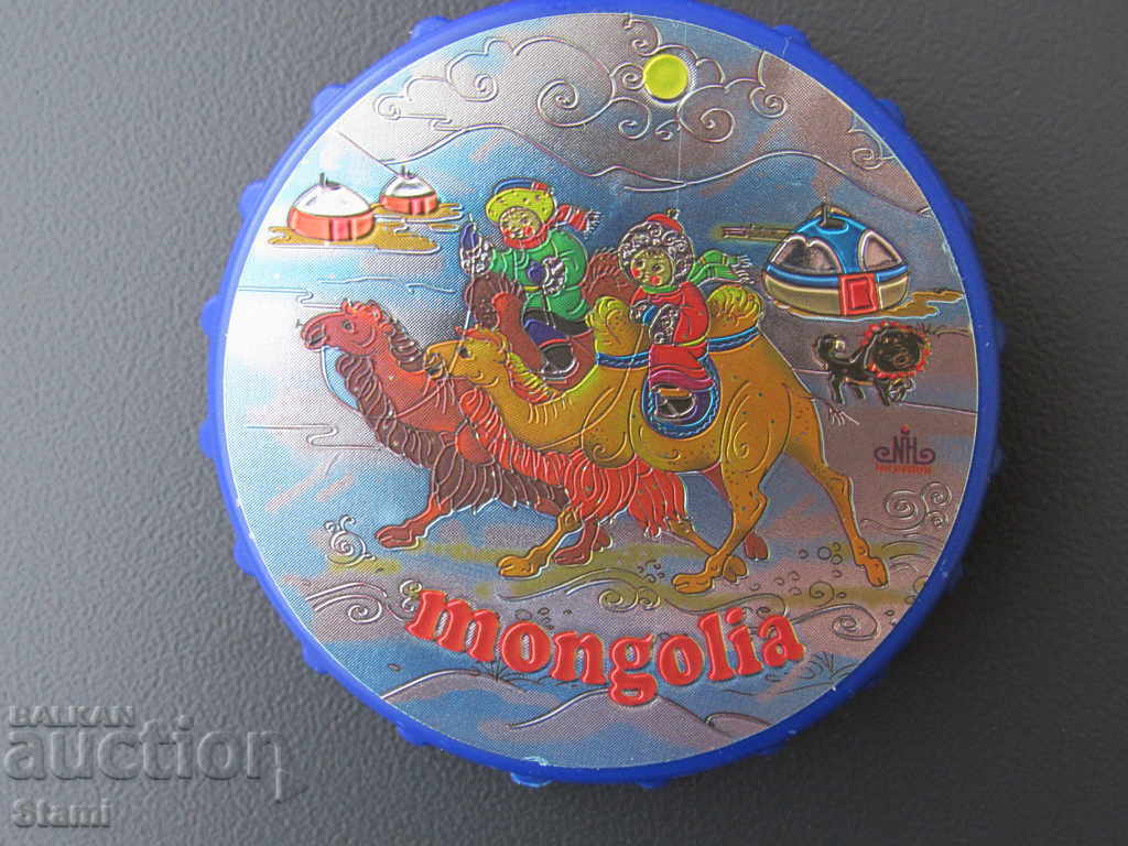 Голям автентичен  магнит от Монголия-серия-отварачка-5