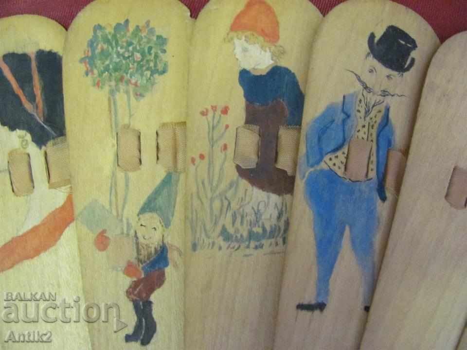 Auction The 20 Hand Painted Wooden Ladies Fan Auction The 20 Hand Painted Wooden Ladies Fan