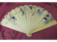 The 20 Hand Painted Wooden Ladies Fan