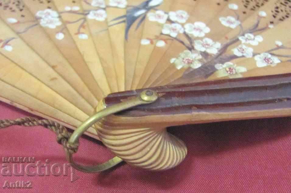 19 Century Wooden Ladies Fan - 6 19 Century Wooden Ladies Fan - 6