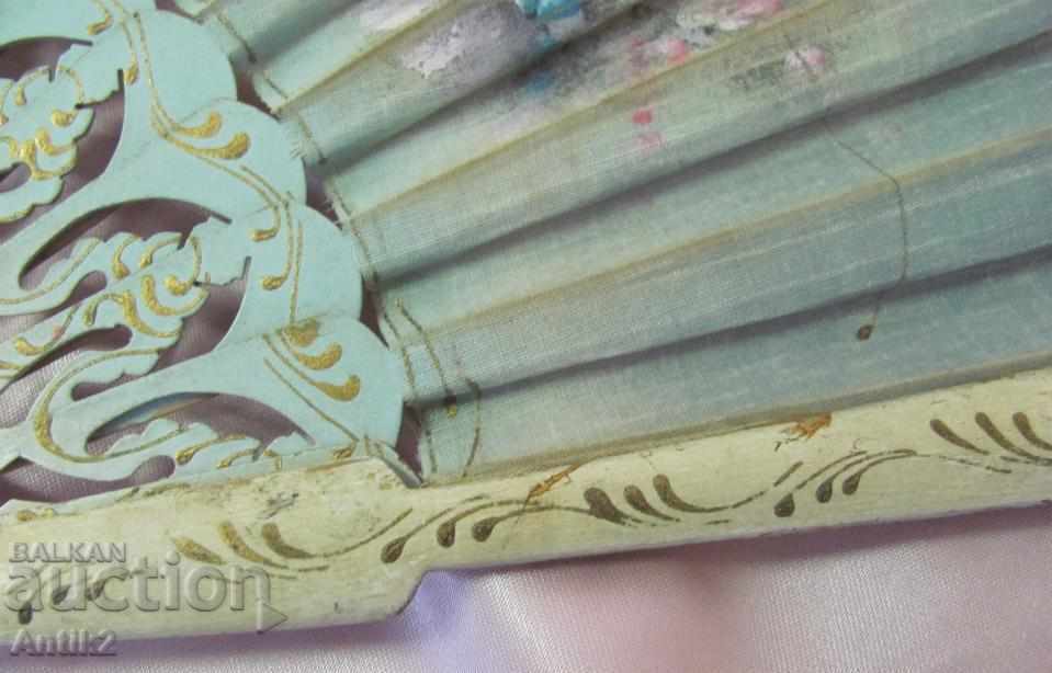 Auction 19 Century Wooden Ladies Fan Auction 19 Century Wooden Ladies Fan