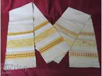 19th Century Hand Woven Towels 2 Pieces