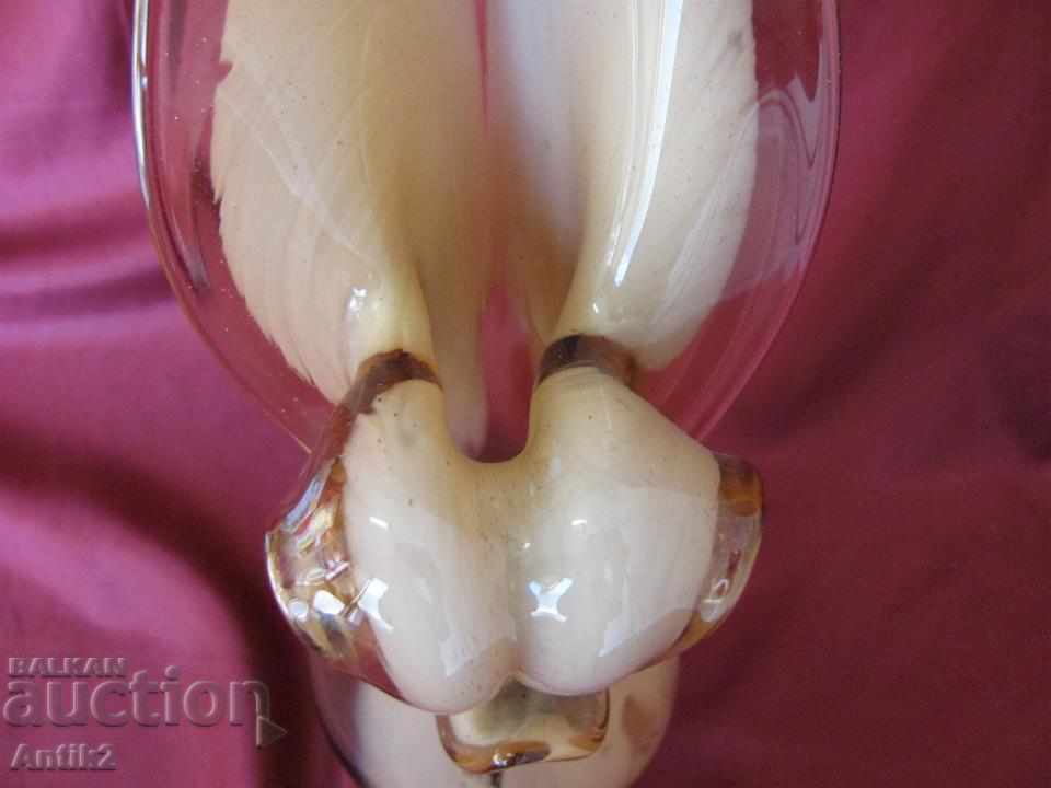 Old Large Massive Crystal Vase - 6 Old Large Massive Crystal Vase - 6