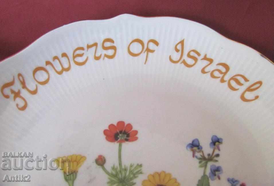 Παράδοση Παλιά διακοσμητική πλάκα πορσελάνης Ισραήλ Παράδοση Παλιά διακοσμητική πλάκα πορσελάνης Ισραήλ