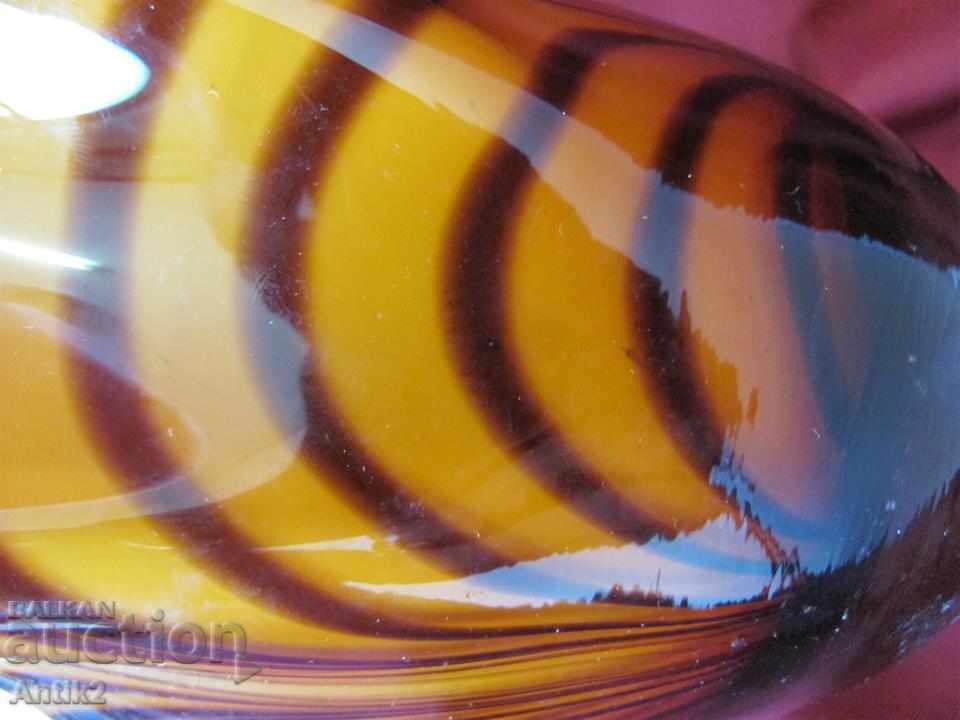 Vaza veche de sticlă de cristal, Cupa - 7 Vaza veche de sticlă de cristal, Cupa - 7