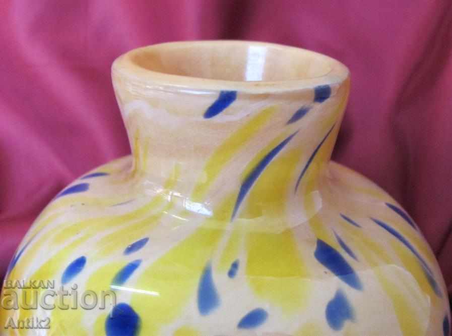 Licitație Vaza de sticlă de sticlă veche din Morano Licitație Vaza de sticlă de sticlă veche din Morano