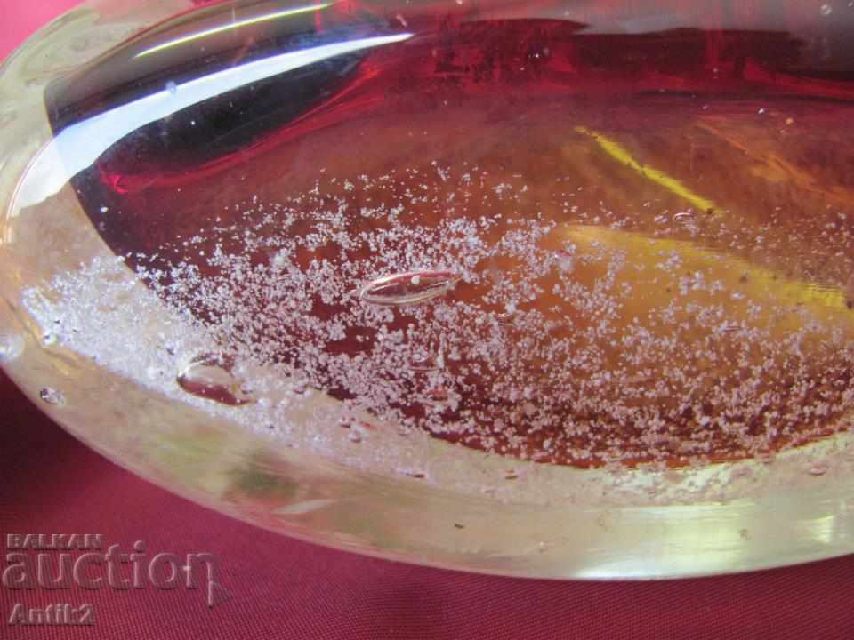 Vechiul scrumieră veche din sticlă de cristal - 5 Vechiul scrumieră veche din sticlă de cristal - 5