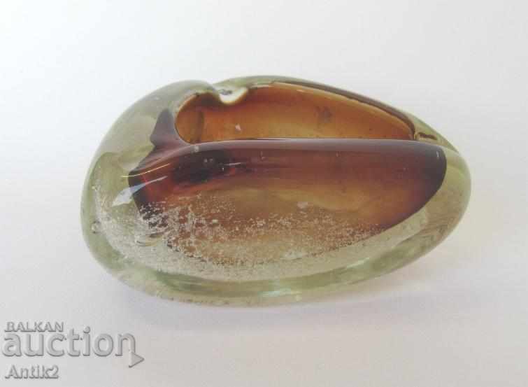 Vechiul scrumieră veche din sticlă de cristal - 6 Vechiul scrumieră veche din sticlă de cristal - 6