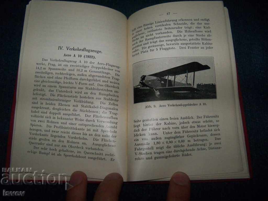 "Modern Airplanes" a very rare German book from 1926. - 5 "Modern Airplanes" a very rare German book from 1926. - 5