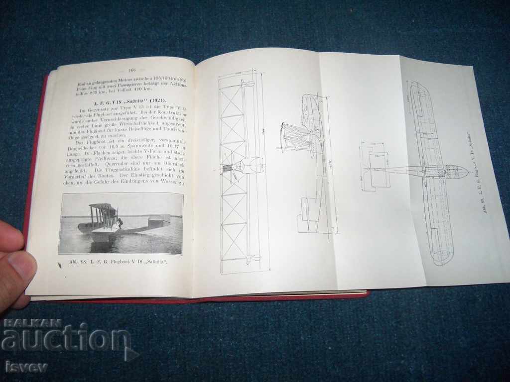 "Modern Airplanes" a very rare German book from 1926. - 6 "Modern Airplanes" a very rare German book from 1926. - 6