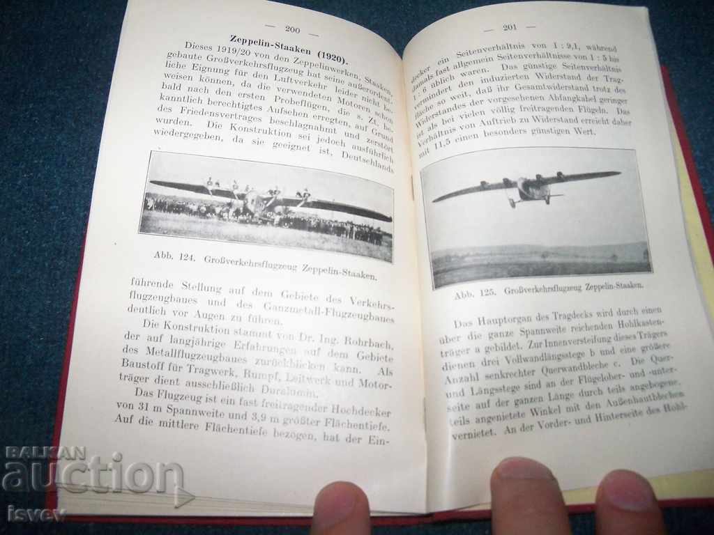 "Modern Airplanes" a very rare German book from 1926. - 7 "Modern Airplanes" a very rare German book from 1926. - 7