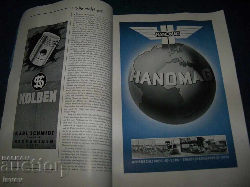 "Motor Schau" is an old magazine from Hitlerist Germany in 1940. - 7 "Motor Schau" is an old magazine from Hitlerist Germany in 1940. - 7