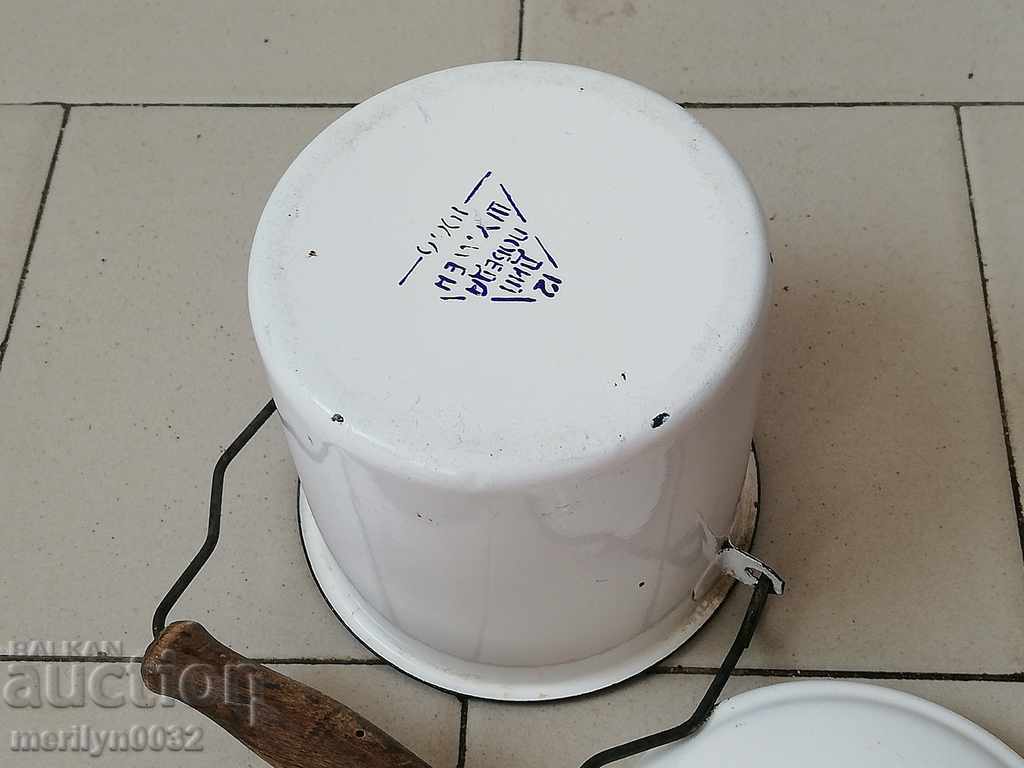 Sock knife with handle, enamelled container, enamel, eyeliner - 6