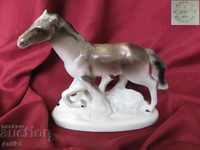 The 60s Old Porcelain Figure-Horse