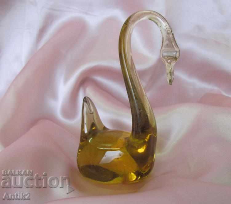 Old Crystal Glass Figure - Swan with price 12.60 BGN | € 6.44 Old Crystal Glass Figure - Swan with price 12.60 BGN | € 6.44