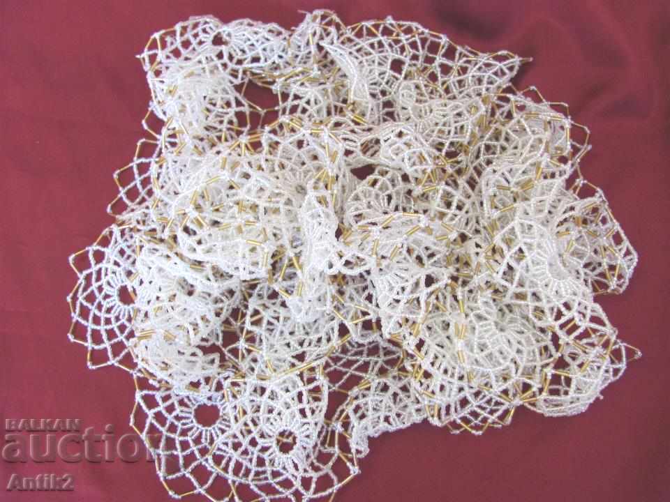 Delivery of The 30 Old Handmade Glass Beads Tablecloth