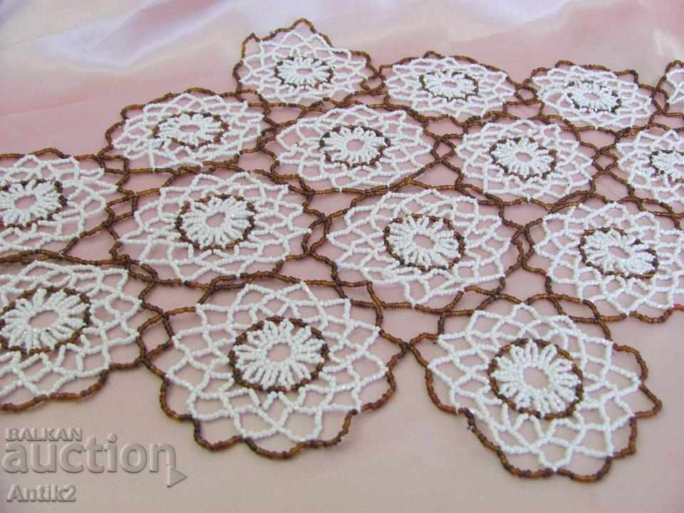 Auction The 30 Old Handmade Glass Beads Tablecloth Auction The 30 Old Handmade Glass Beads Tablecloth