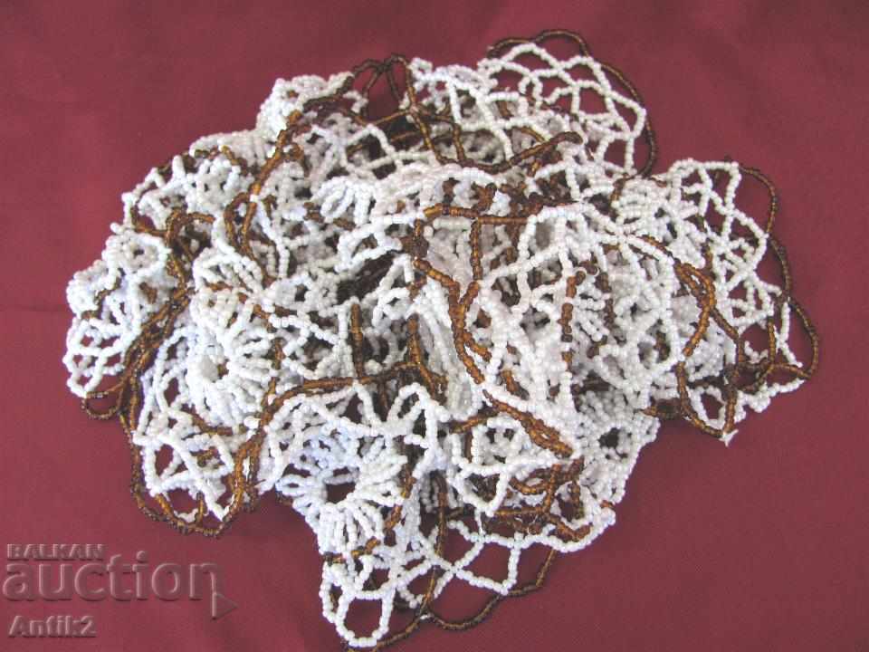 Delivery of The 30 Old Handmade Glass Beads Tablecloth Delivery of The 30 Old Handmade Glass Beads Tablecloth