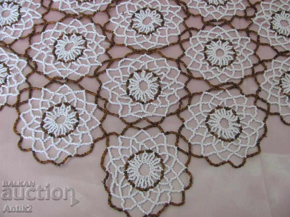 The 30 Old Handmade Glass Beads Tablecloth - 7 The 30 Old Handmade Glass Beads Tablecloth - 7