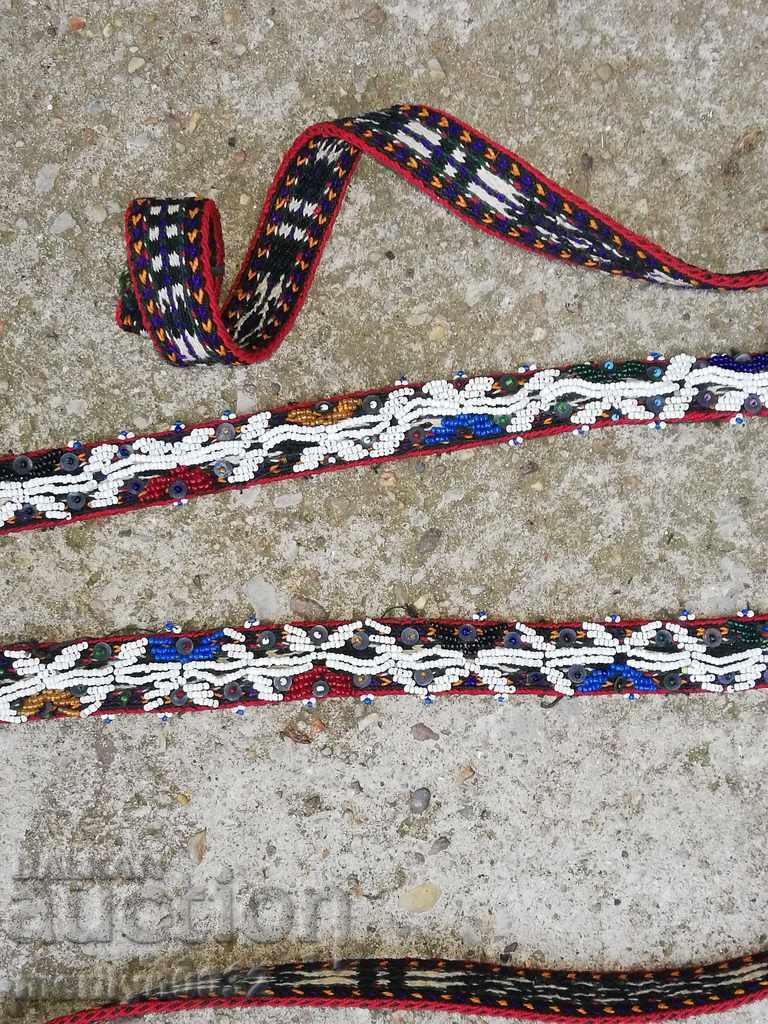 Curea veche cu margele pentru costum pafta curea centura sash pafta - 6 Curea veche cu margele pentru costum pafta curea centura sash pafta - 6