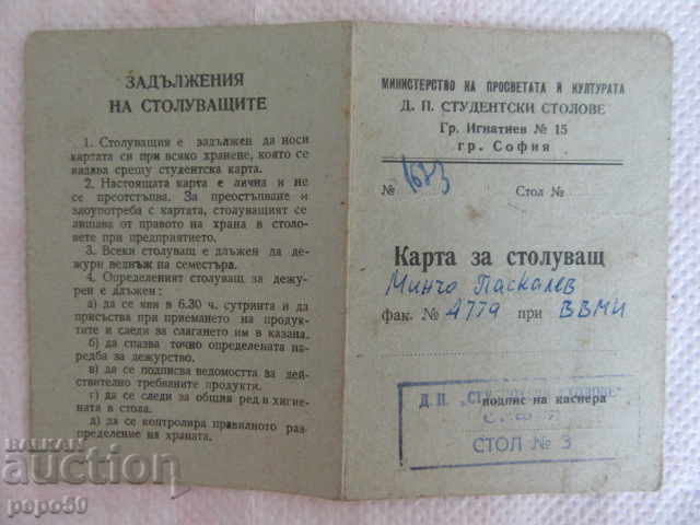Auction  CARD FOR STUDENT STUDENT - 1963