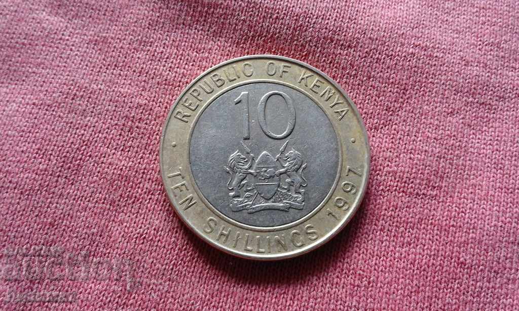 10 шилинга 1997 г. Кения