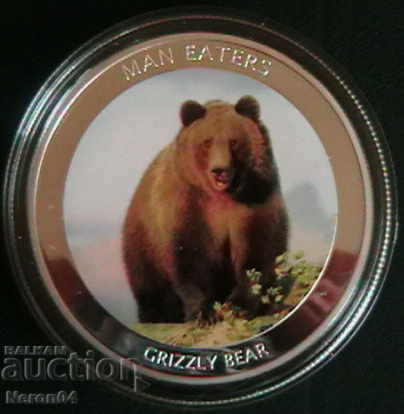 100 Shilling 2010 (Grizzli bear), Uganda