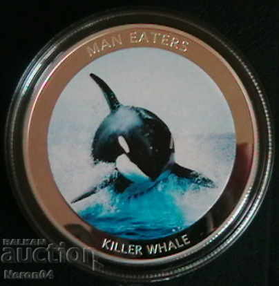 100 шилинга 2010(Killer whale), Уганда