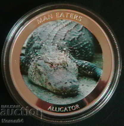 100 шилинга 2010(Alligator), Уганда