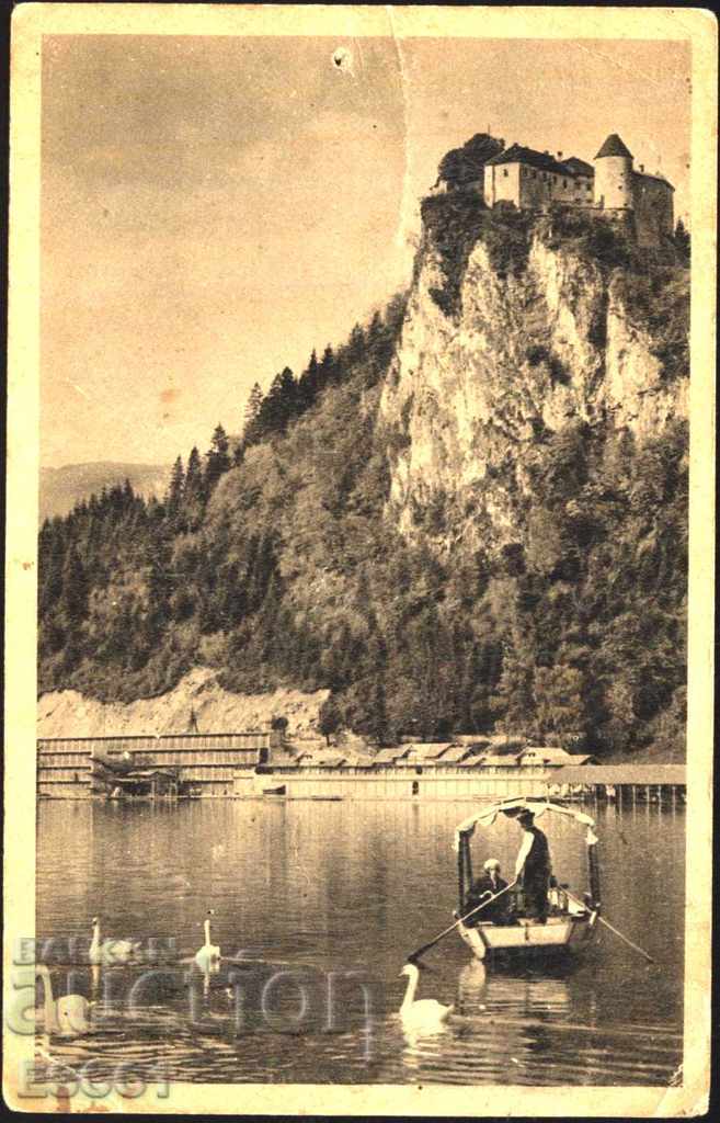 Postcard Velde Castle Lake from Germany